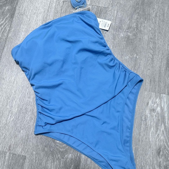 Shade & Shore Blue One Piece Swimsuit NWT - Picture 5 of 10